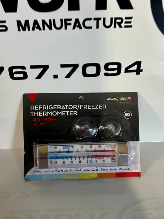 4 3/4" Tube Refrigerator / Freezer Thermometer